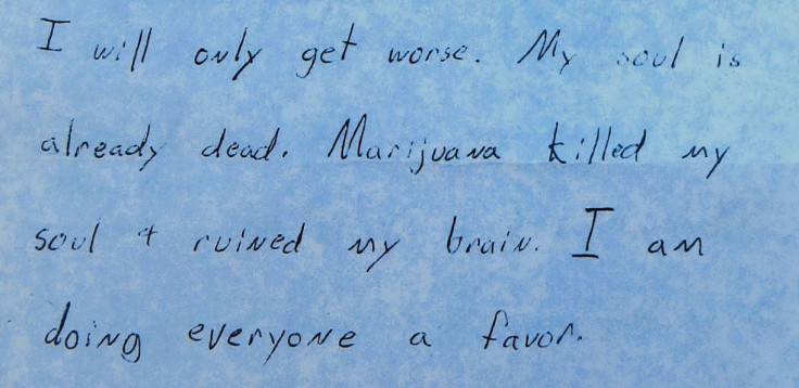 Andy Zorn suicide note