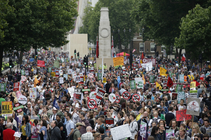 London austerity protest