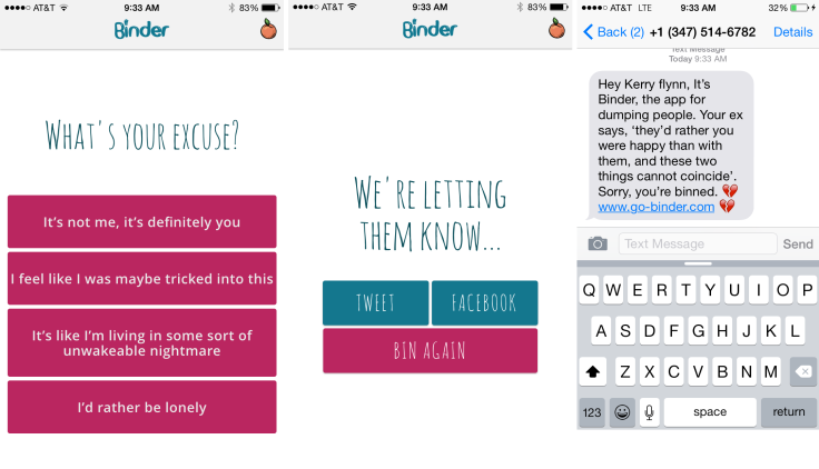 binder breakup app