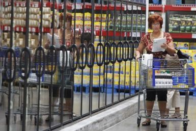 A woman shops at a Sam's Club in Bentonville