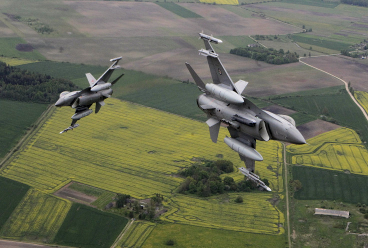 Norwegian F-16 and Italian Eurofighter