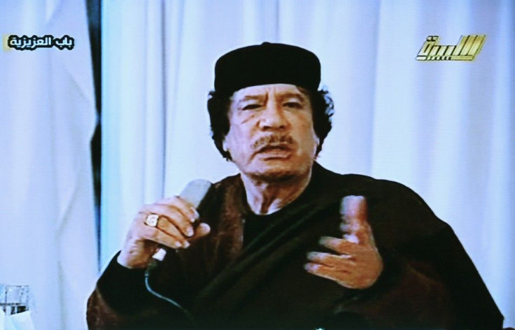 Libya's leader Muammar Gaddafi