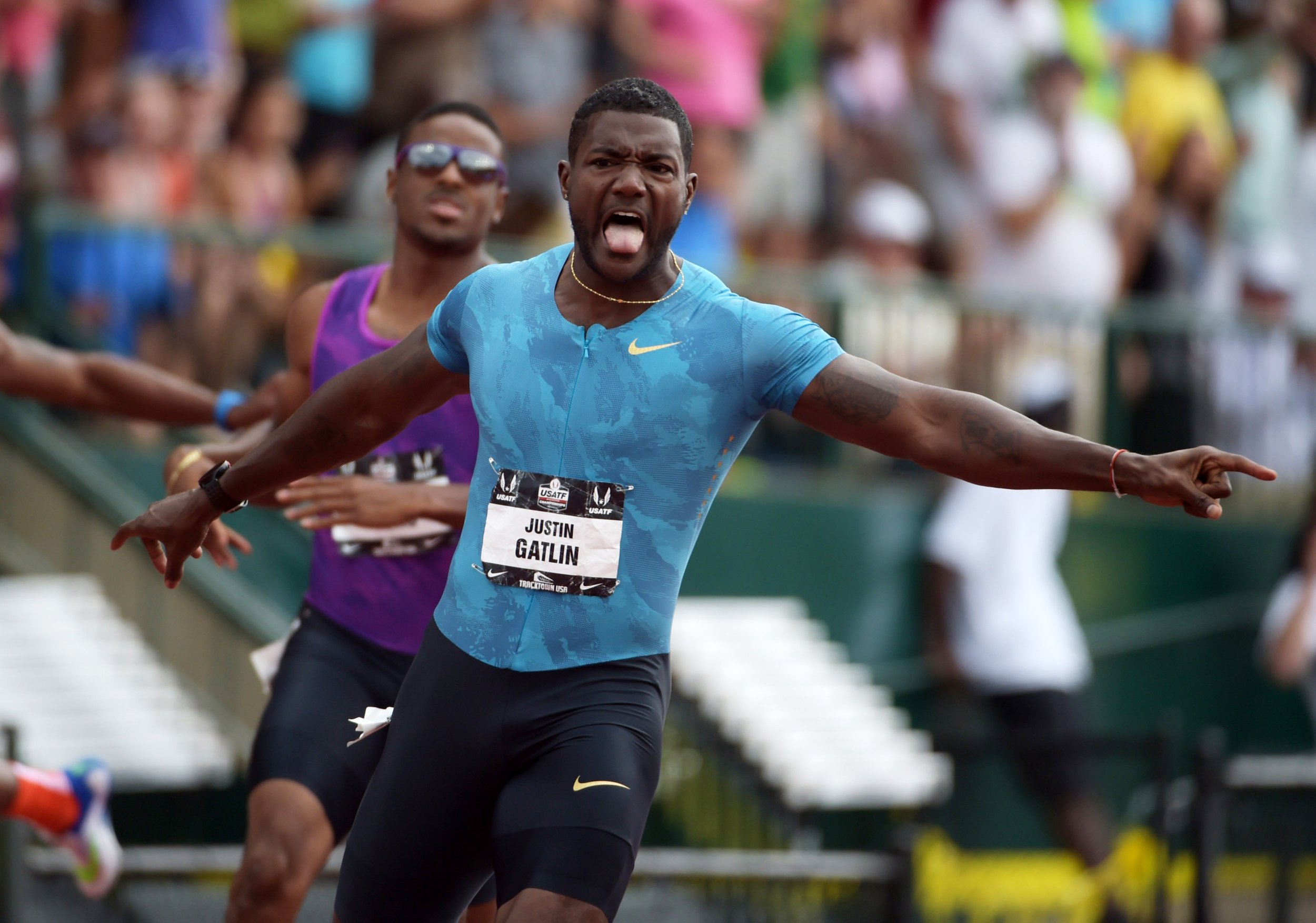 Justin Gatlin Wins 200M In Record Time At US Track And Field Outdoor
