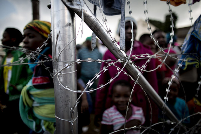 South Africa displacement camp