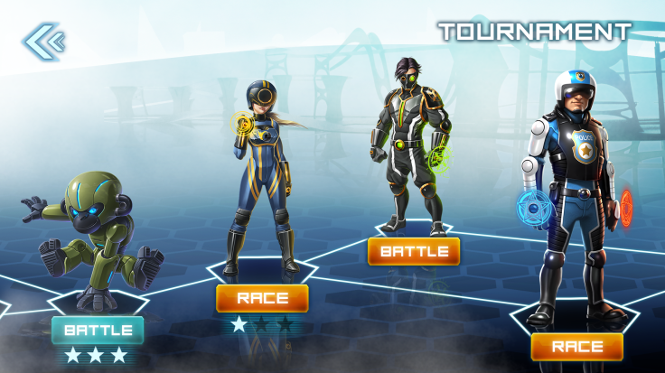 Anki OVERDRIVE Commander Select Screen