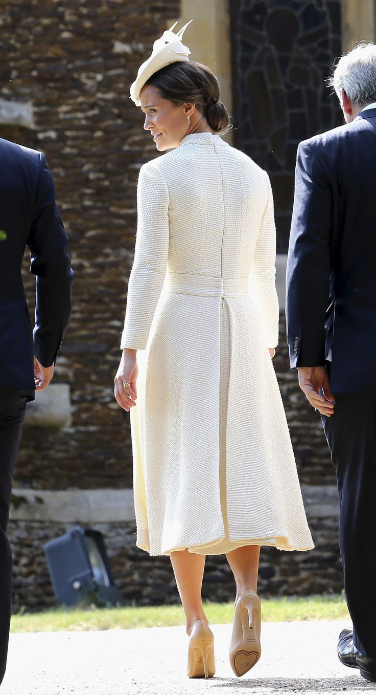 [9:56] Pippa Middleton arrives for the christening of Princess Charlotte at the Church of St. Mary Magdalene in Sandringham, Britain