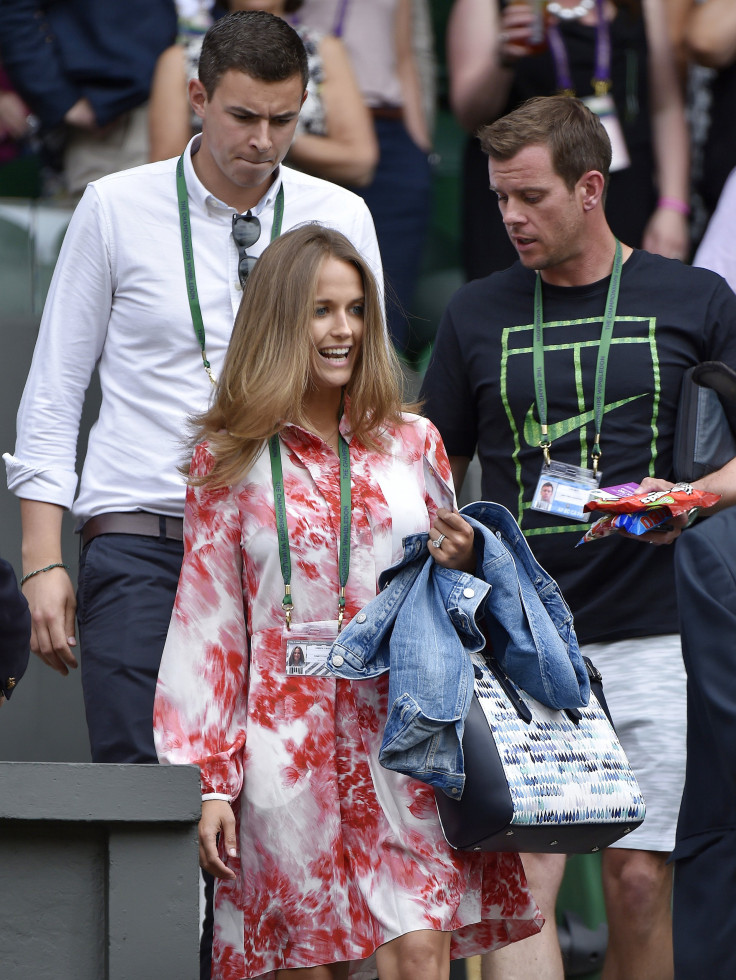 [11:09] Kim Murray arrives to watch her husband, Andy Murray of Britain play his match against Ivo Karlovic of Croatia at the Wimbledon Tennis Championships in London