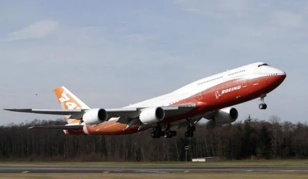 Boeing 747-8 first flight is a success