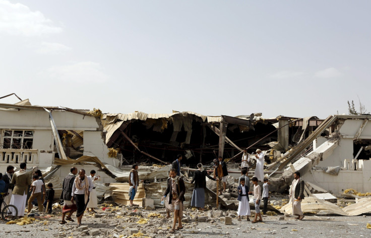 yemen bombed factory