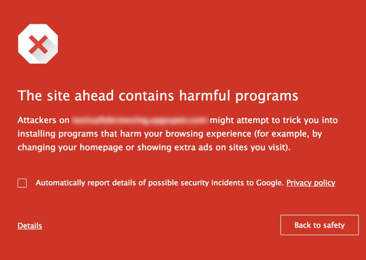 Google SafeBrowsing Warning