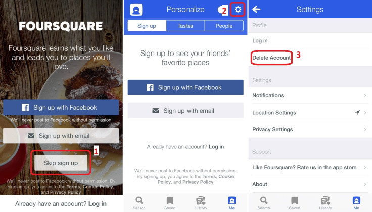 make foursquare account