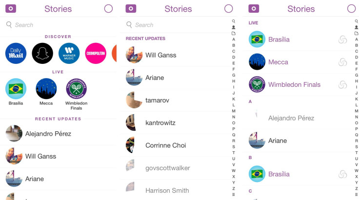 snapchat redesign