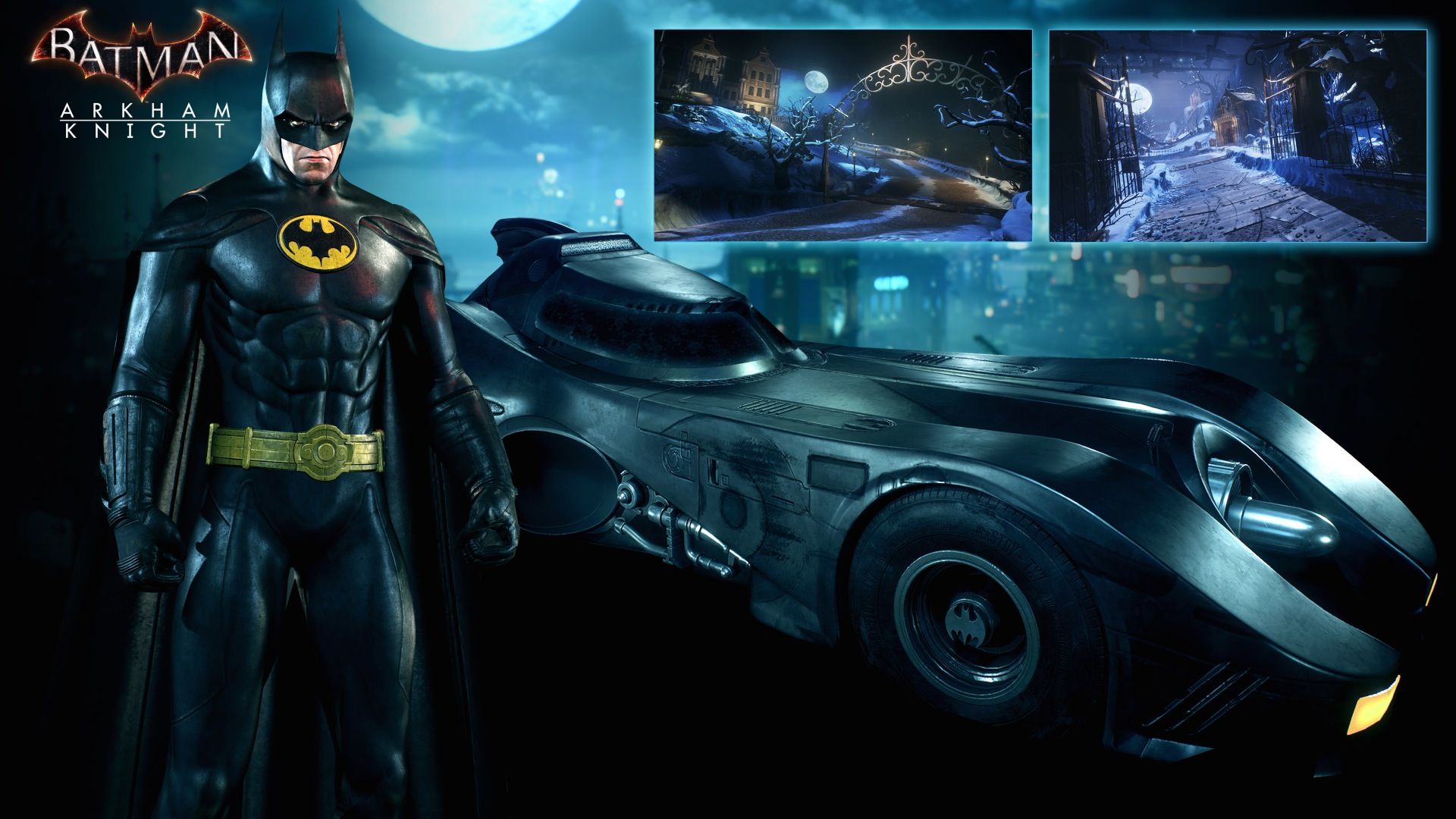'Batman: Arkham Knight' August DLC Includes Michael Keaton Batman And  Classic Comic Skins
