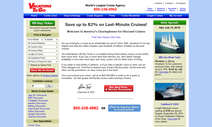 vacationstogo.com cruises