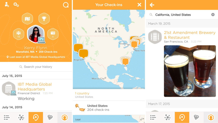 foursquare swarm history