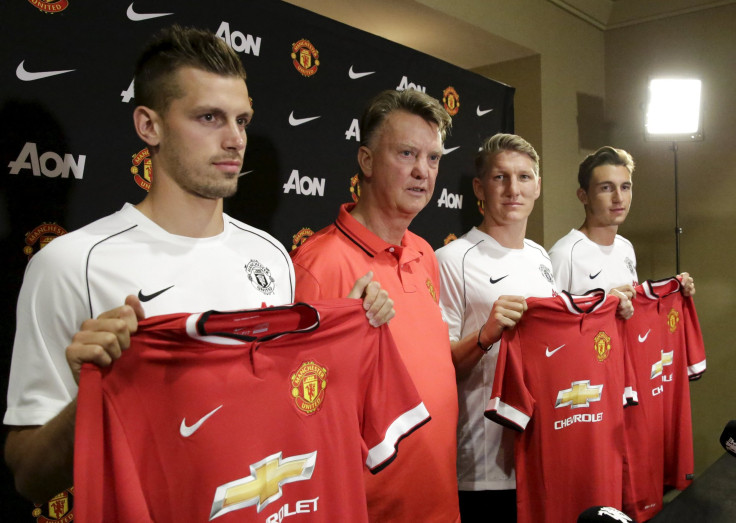 Louis van Gaal, Bastian Schweinsteiger, Morgan Schneiderlin, Matteo Darmain