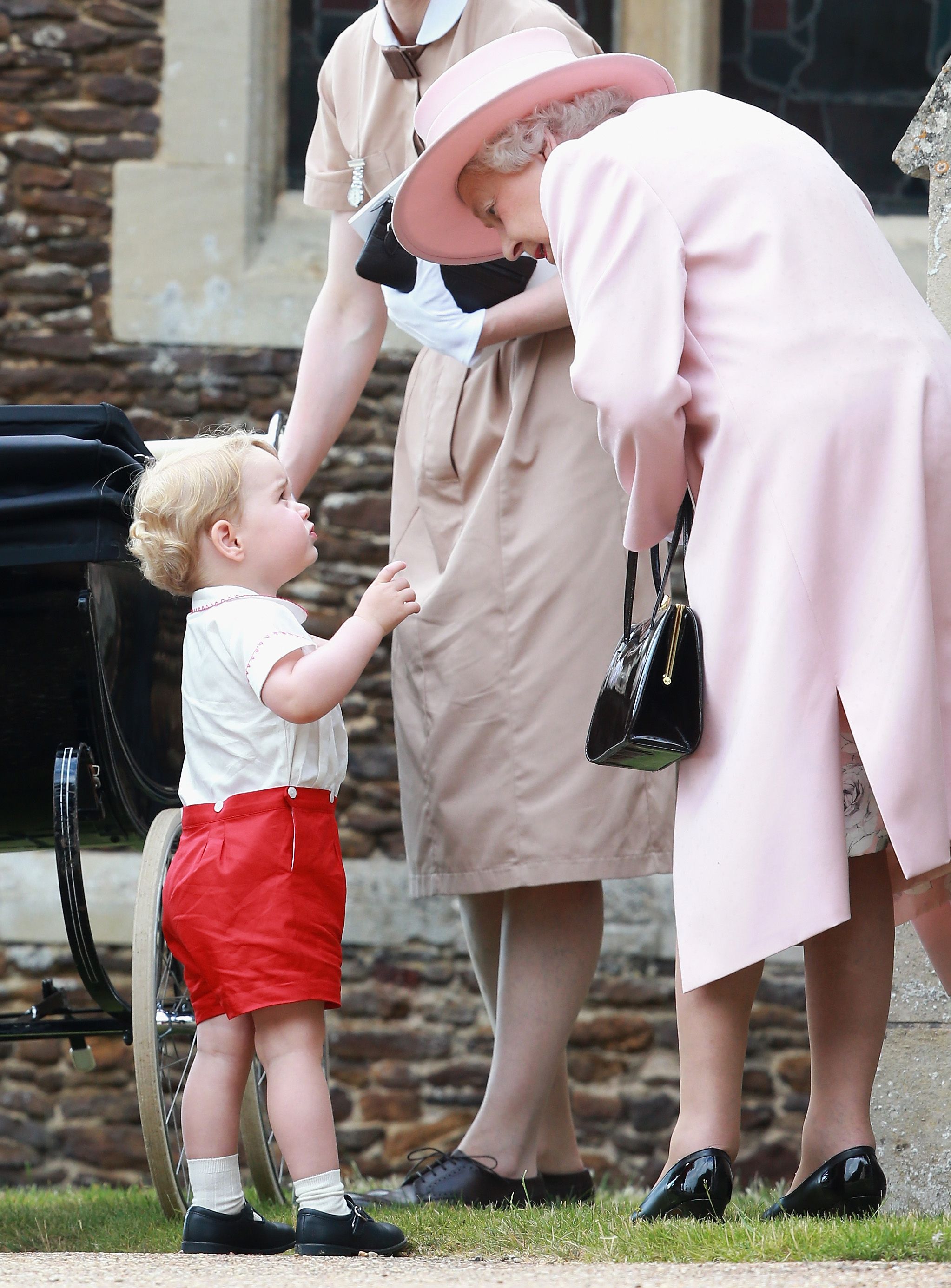 Prince George and the queen