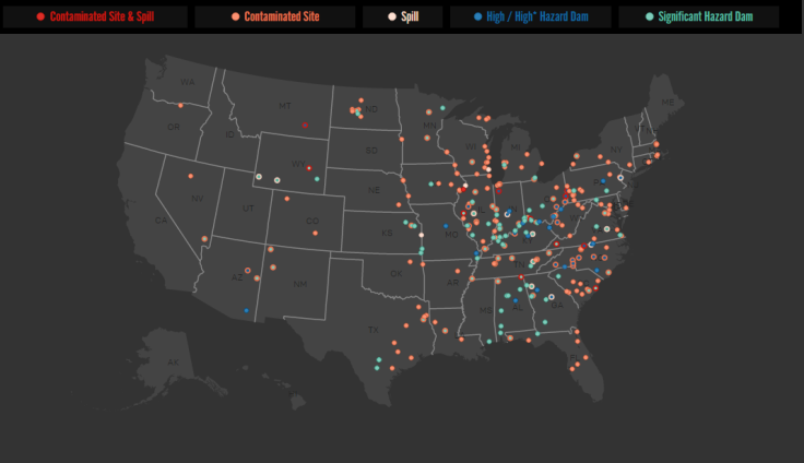 Earthjustice Coal Ash Map