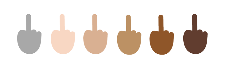 middle finger windows 10