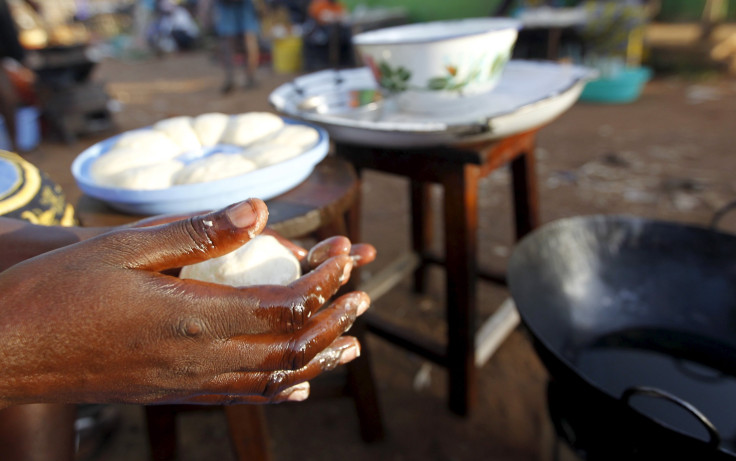 Kenyan doughnut vendor