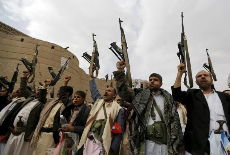 Armed Houthi rebels