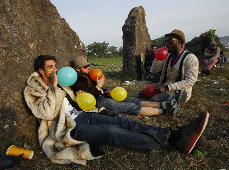 Laughing gas protest