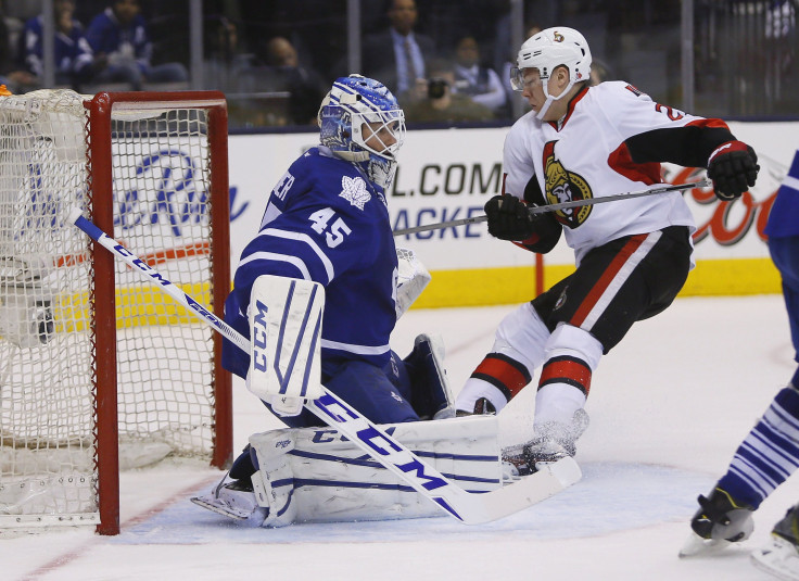 Goaltender Jonathan Bernier