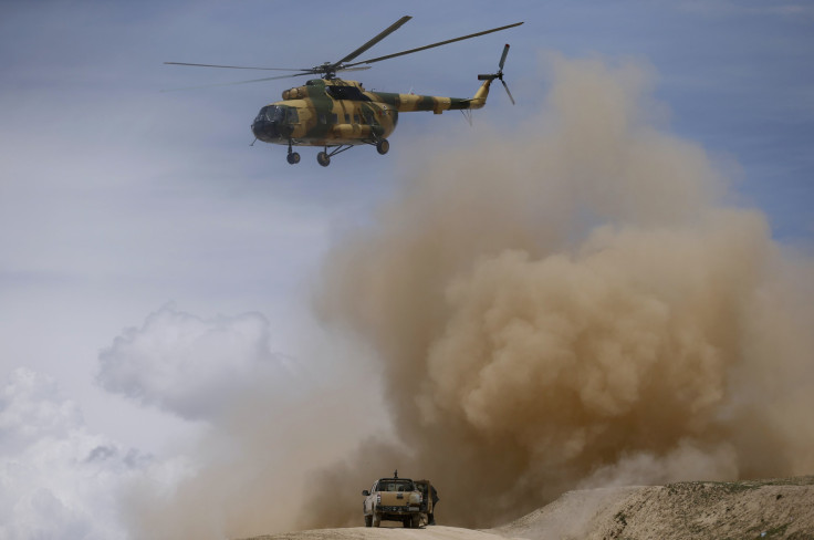 Afghan military helicopter