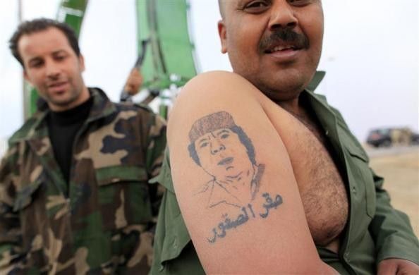 A Libyan government soldier 