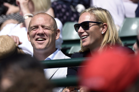 Britain's Zara Phillips with husband Mike Tindall