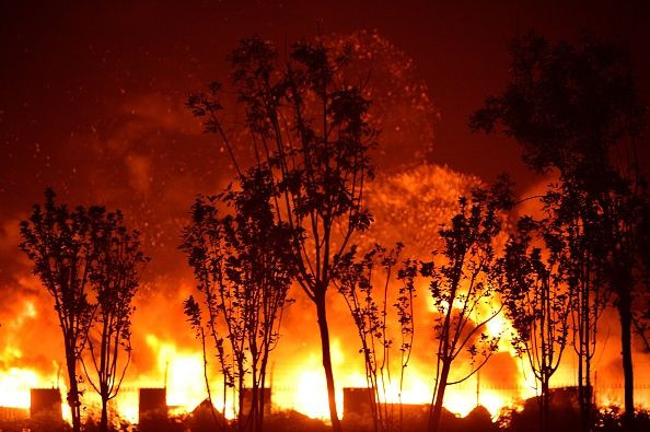 explosions in china