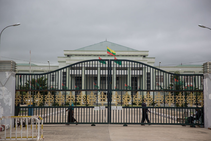 Myanmar police USDP office