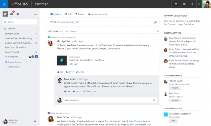 yammer team optimization