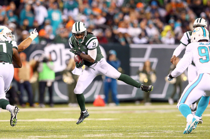 Running Back Chris Johnson with the Jets in 2014