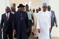 Goodluck Jonathan and Muhammadu Buhari