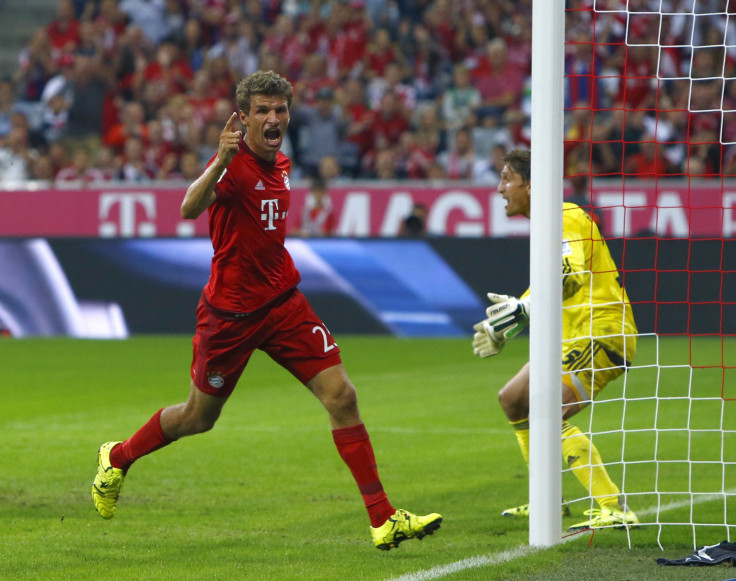 Bayern Munich's Thomas Mueller