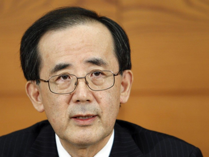 Bank of Japan Governor Masaaki Shirakawa speaks to reporters at a news conference in Tokyo