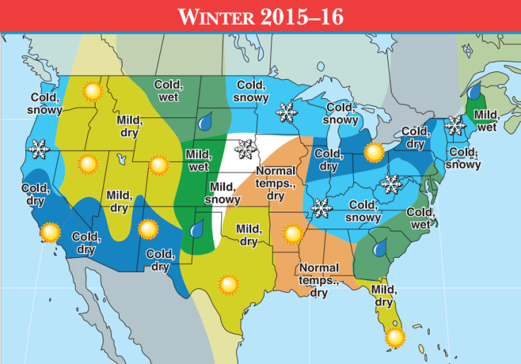 2016 Old Farmer's Almanac Winter Weather Forecast