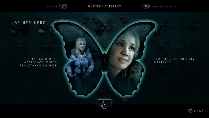 Until Dawn Butterfly Effect