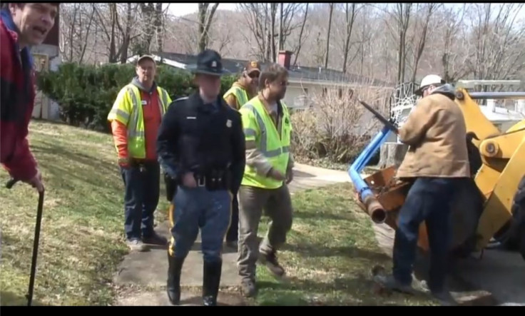 DelDOT taking the basketball pole of the McCafferty family