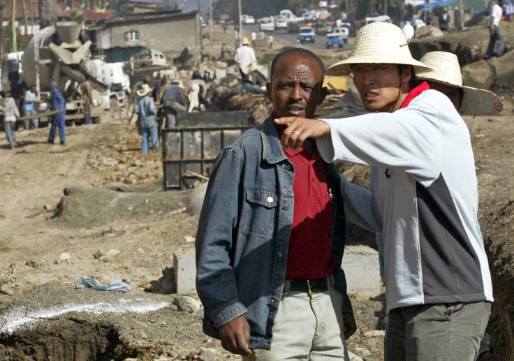 Chinese construction worker in Ethiopia