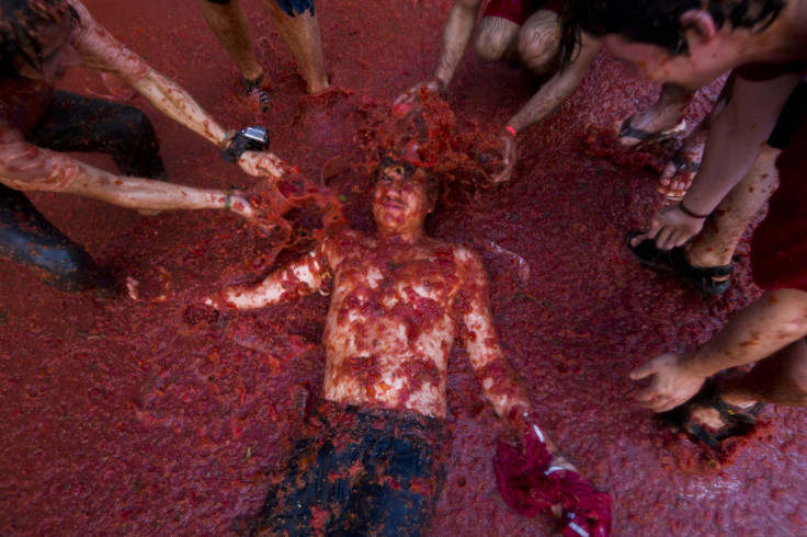 La Tomatina festivalgoer in Spain