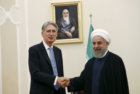 Philip Hammond with Hassan Rouhani 