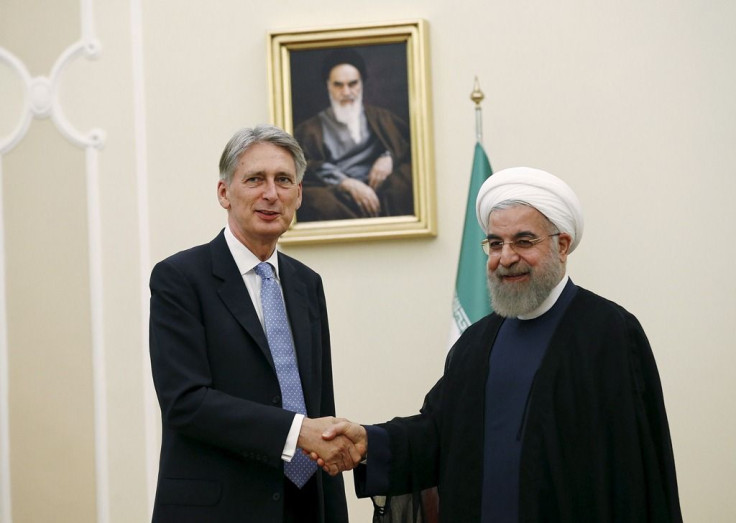 Philip Hammond with Hassan Rouhani 