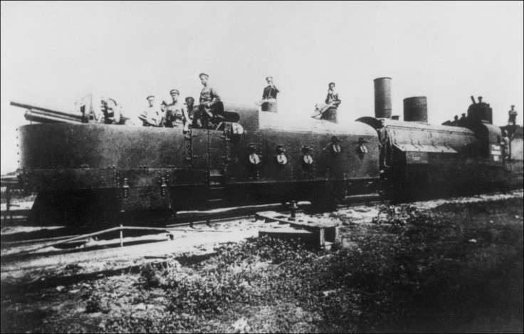 A Russian armored train from 1918 
