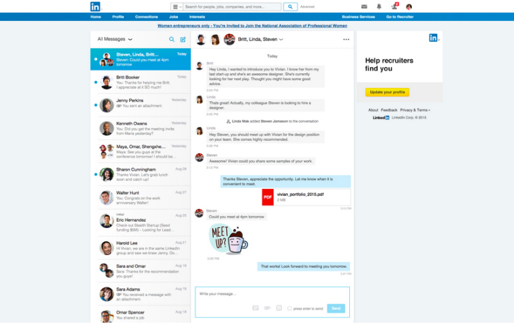 linkedin messaging