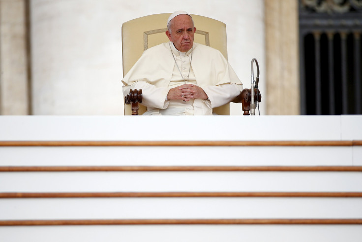 pope francis seated