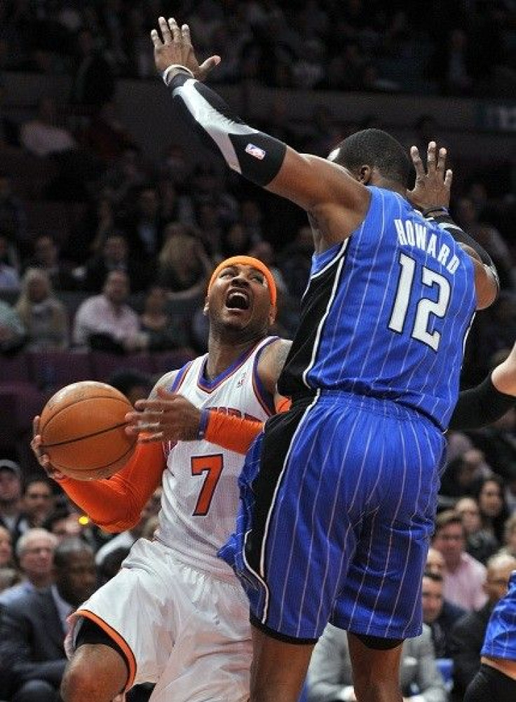 Carmelo Anthony and Dwight Howard tangled at Madison Square Garden