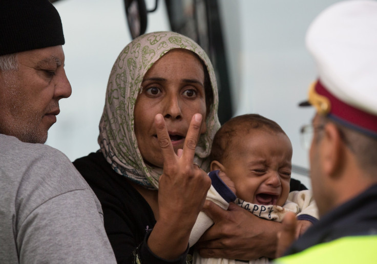 Refugees from Hungary to Austria