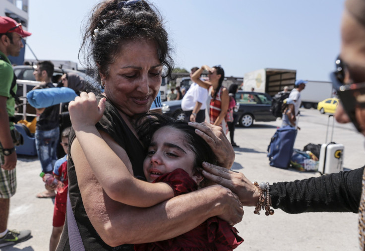 Migrant Mother And Child In Greece, Sept. 5, 2015